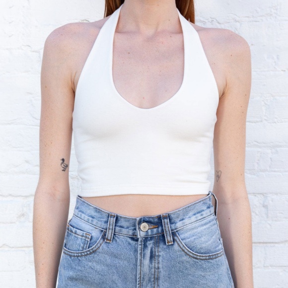 Brandy Melville Tops - Brandy Melville | Alexis Halter Cropped Top